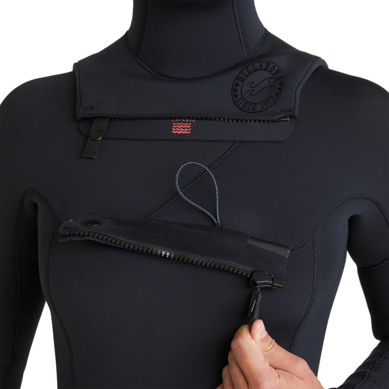 Load image into Gallery viewer, Billabong Women's Salty Dayz Natural Upcycler 4/3 Hooded Chest-Zip Wetsuit 7
