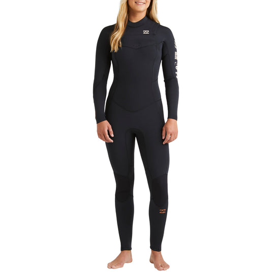 Billabong Women's Synergy Natural Upcycler 3/2 Chest-Zip Wetsuit 3