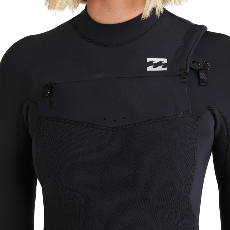 Load image into Gallery viewer, Billabong Women's Furnace Natural Upcycler 4/3 Chest-Zip Wetsuit 4

