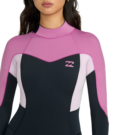 Billabong Women's Cleanline Synergy Natural Upcycler 5/4 Back-Zip Wetsuit 5