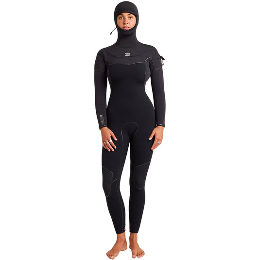 Billabong Women's Furnace Ultra 5/4 Hooded Gullwing Chest-Zip Wetsuit 1