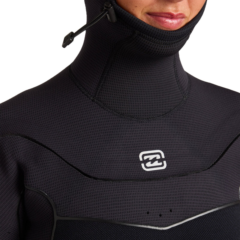 Load image into Gallery viewer, Billabong Women's Furnace Ultra 5/4 Hooded Gullwing Chest-Zip Wetsuit 8
