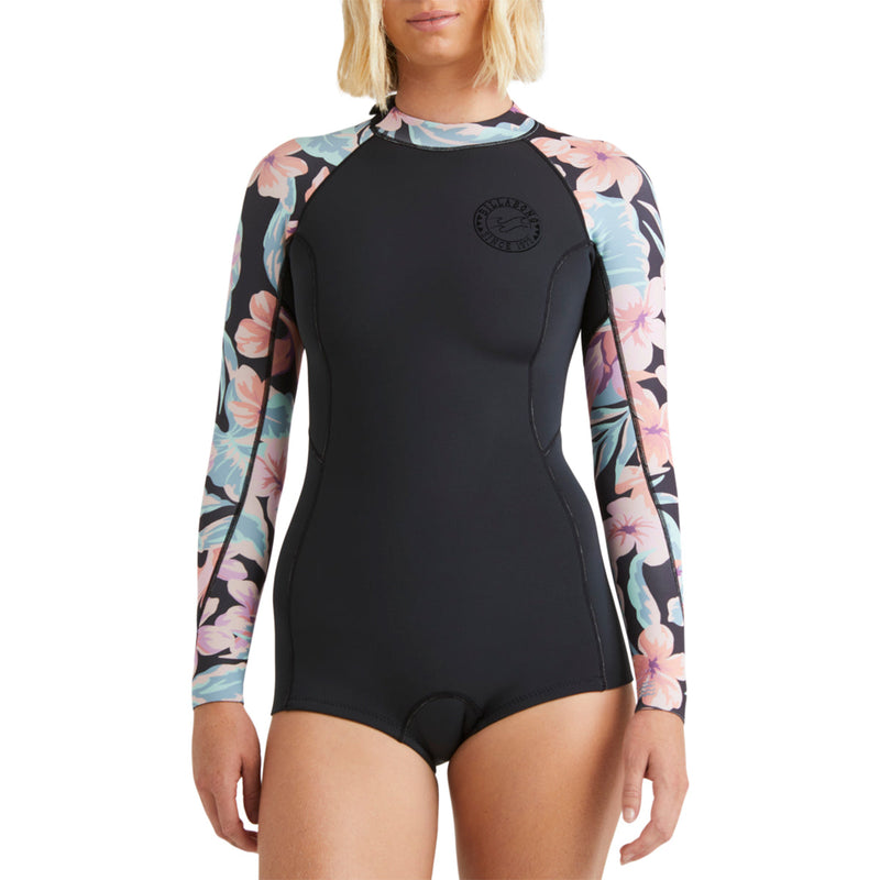 Load image into Gallery viewer, Billabong Women's Spring Fever Natural Upcycler 2/2 Long Sleeve Back-Zip Spring Wetsuit 3
