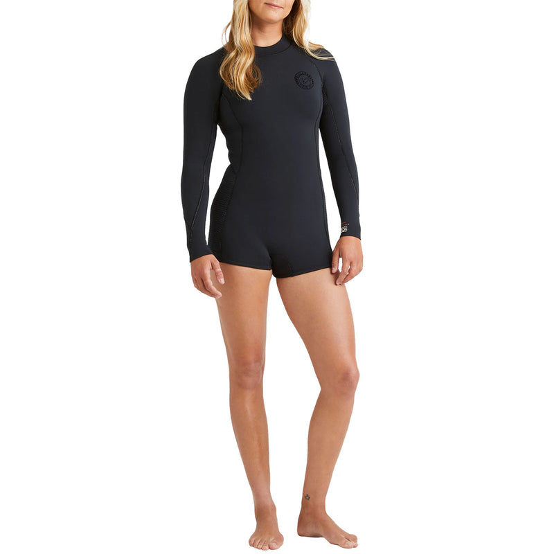Load image into Gallery viewer, Billabong Women's Spring Fever Natural Upcycler 2/2 Long Sleeve Back-Zip Spring Wetsuit 1
