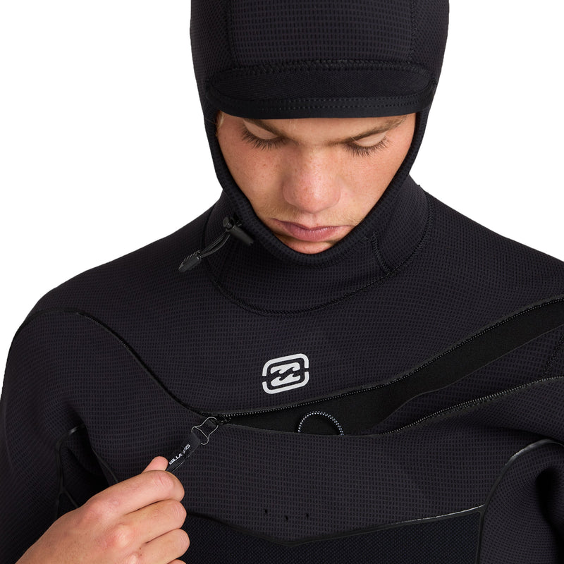 Load image into Gallery viewer, Billabong Furnace Ultra 5/4 Hooded Gullwing Chest-Zip Wetsuit 7
