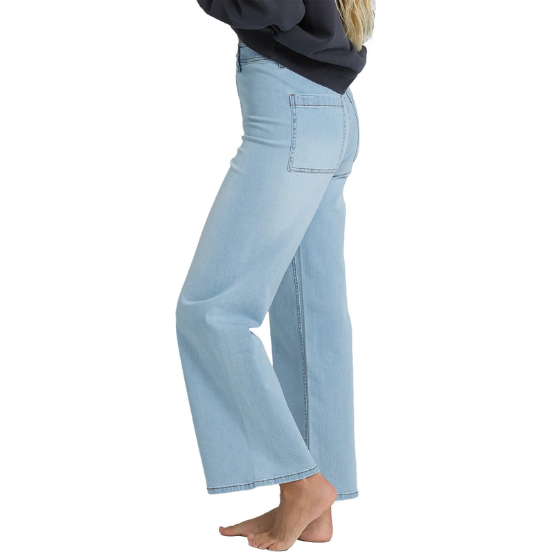 Load image into Gallery viewer, Billabong Women's Free Fall Indigo Denim Pants 3
