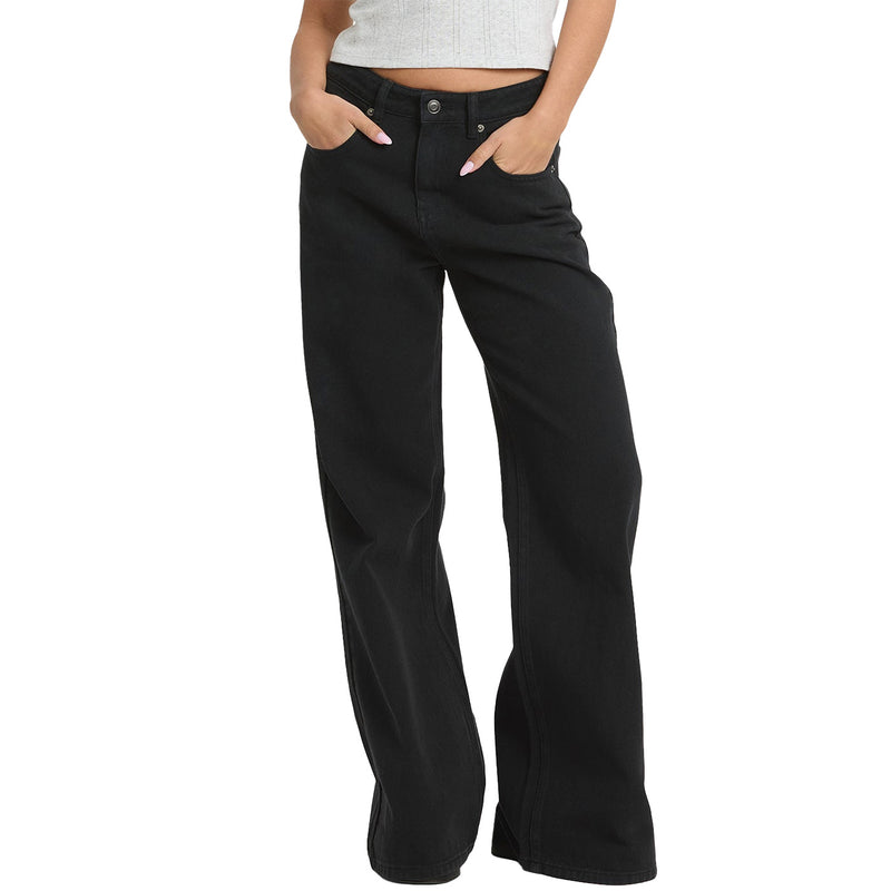 Load image into Gallery viewer, Billabong Women's Free Fall Flare Denim Jeans 1

