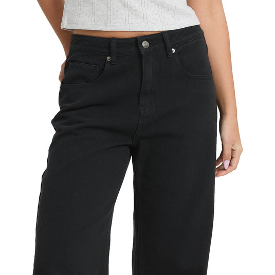 Billabong Women's Free Fall Flare Denim Jeans 4