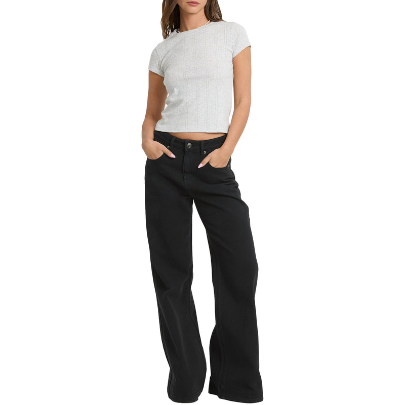 Load image into Gallery viewer, Billabong Women's Free Fall Flare Denim Jeans 6
