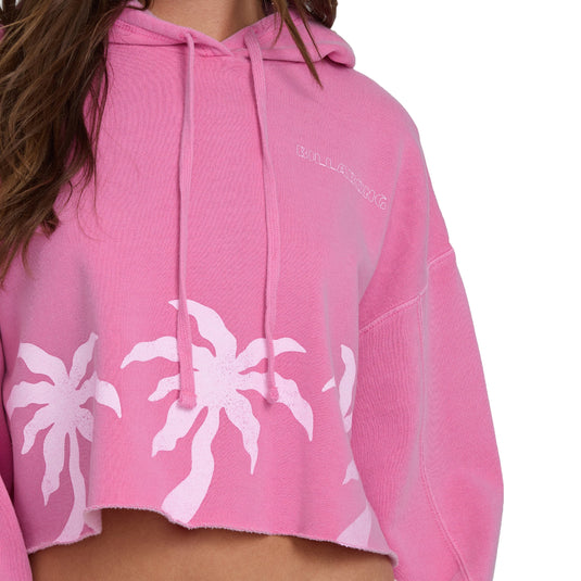 Billabong Women's Palmer Hood Crop Pullover Hoodie