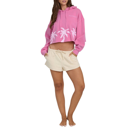 Billabong Women's Palmer Hood Crop Pullover Hoodie