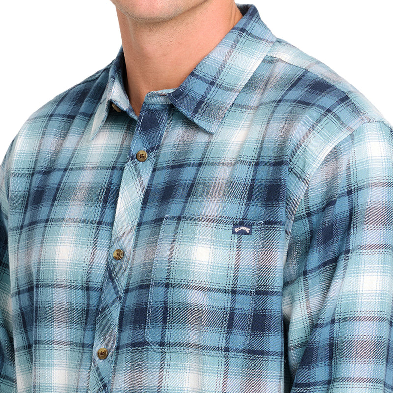Load image into Gallery viewer, Billabong Coastline Long Sleeve Button-Up Flannel Shirt 6
