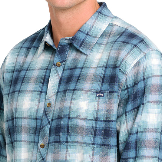 Billabong Coastline Long Sleeve Button-Up Flannel Shirt 6