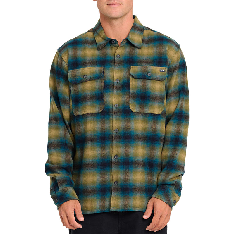Load image into Gallery viewer, Billabong Offshore Long Sleeve Button-Up Flannel Shirt 1
