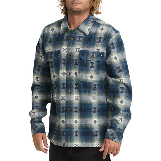 Billabong Offshore Jacquard Long Sleeve Button-Up Flannel Shirt 3