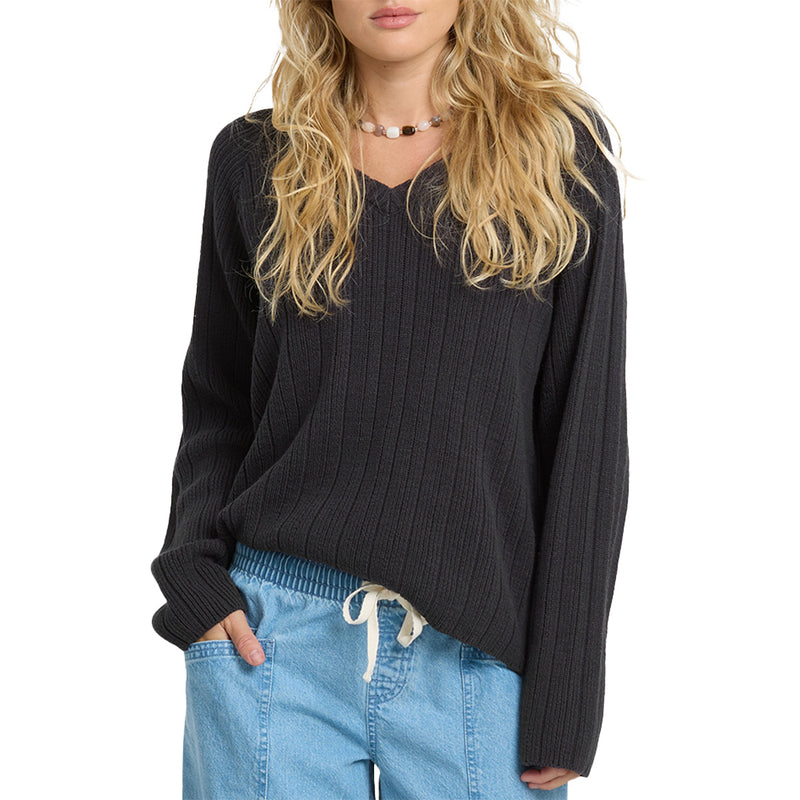 Load image into Gallery viewer, Billabong Women's Dallas V-Neck Sweater 1
