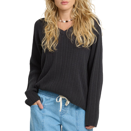 Billabong Women's Dallas V-Neck Sweater 1