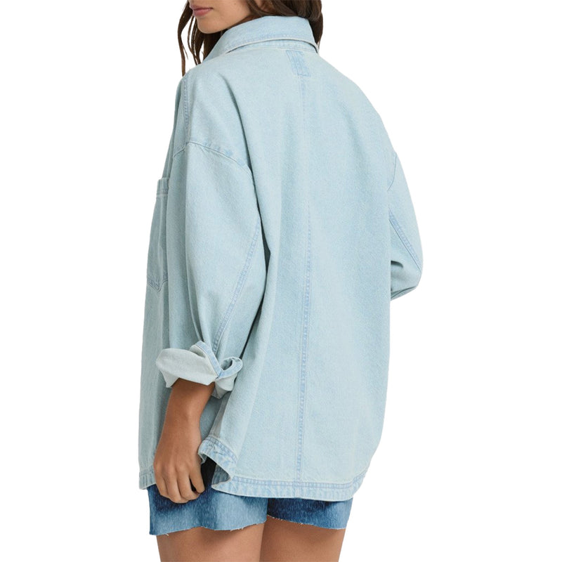 Load image into Gallery viewer, Billabong Women's Mix Match Long Sleeve Button-Up Shirt 2
