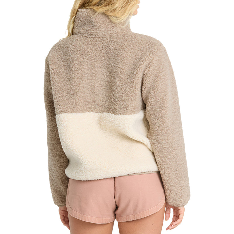 Load image into Gallery viewer, Billabong Women's A/Div Horizon Mock Neck Half-Zip Sherpa Sweatshirt 2

