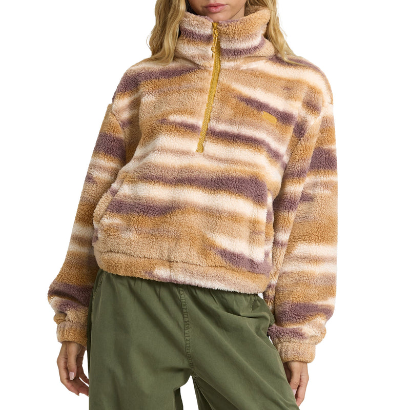 Load image into Gallery viewer, Billabong Women's A/Div Barra Sherpa Half-Zip Pullover Fleece 1
