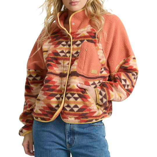 Billabong Women's A/Div Popyo Snap-Button Sherpa Jacket