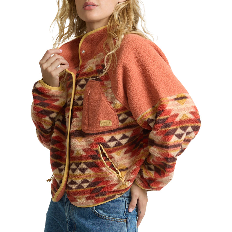 Load image into Gallery viewer, Billabong Women's A/Div Popyo Snap-Button Sherpa Jacket 3
