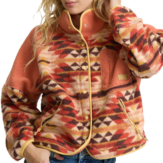 Billabong Women's A/Div Popyo Snap-Button Sherpa Jacket 4