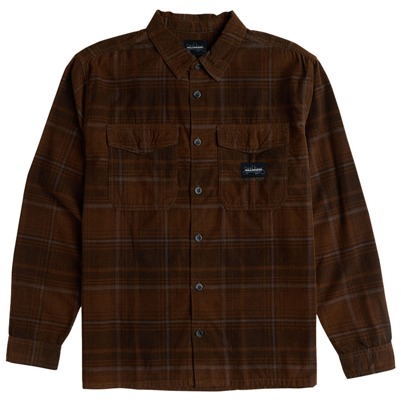 Load image into Gallery viewer, Billabong Bad Dog Long Sleeve Button-Up Flannel Shirt 1
