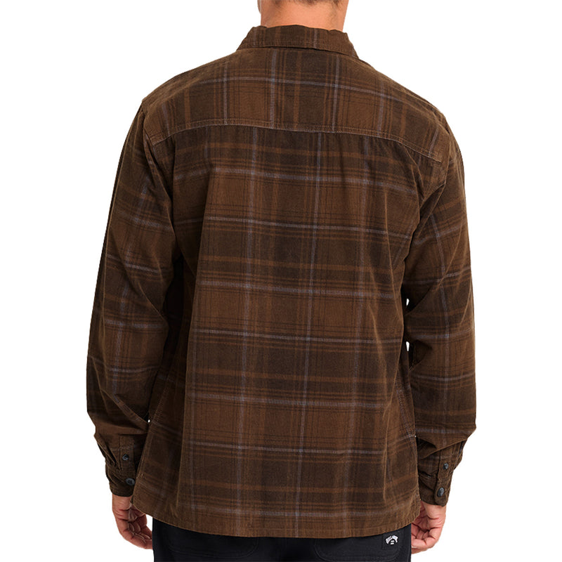 Load image into Gallery viewer, Billabong Bad Dog Long Sleeve Button-Up Flannel Shirt 2
