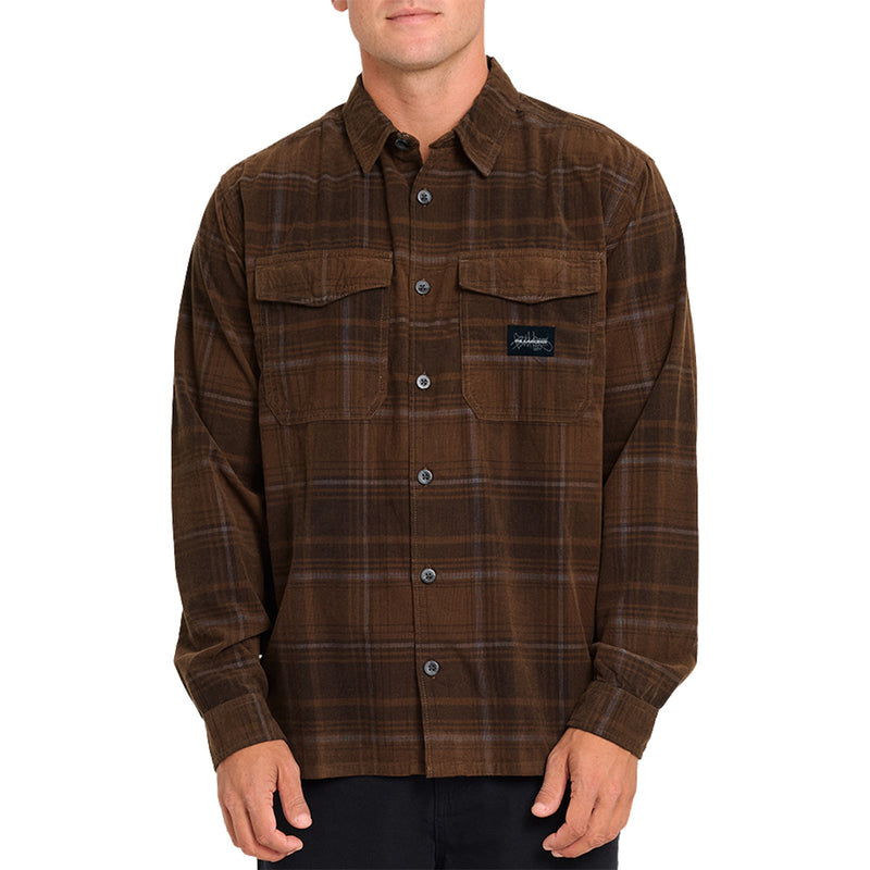 Load image into Gallery viewer, Billabong Bad Dog Long Sleeve Button-Up Flannel Shirt 3
