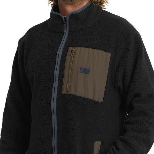 Billabong Alpine Mock Neck Zip-Up Fleece Sweatshirt 10