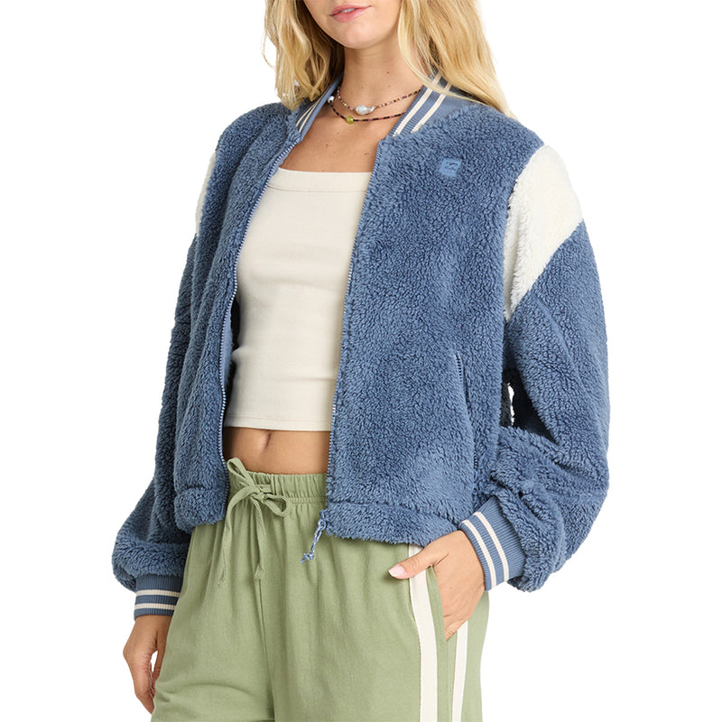 Load image into Gallery viewer, Billabong Women's A/Div Batter Zip-Up Fleece Jacket 3
