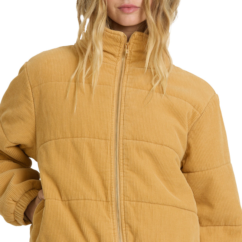 Load image into Gallery viewer, Billabong Women's Winter Waves Cord Zip-Up Bomber Jacket 4
