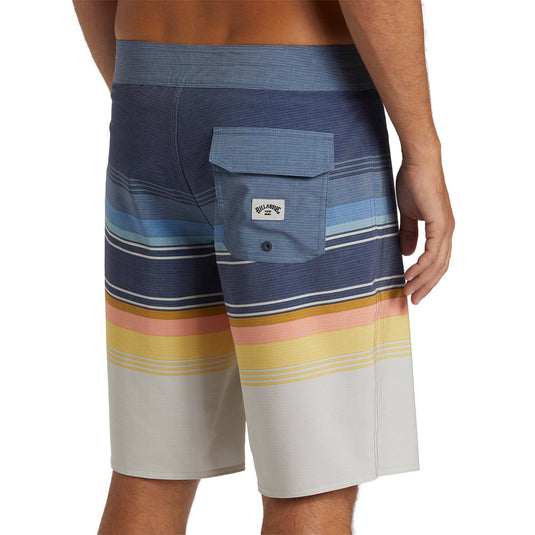 Billabong All-Day Stripe Pro 20" Boardshorts - Dusty Navy 8