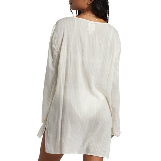 Billabong Women's Blue Skies Beach Cover-Up Mini Dress 3