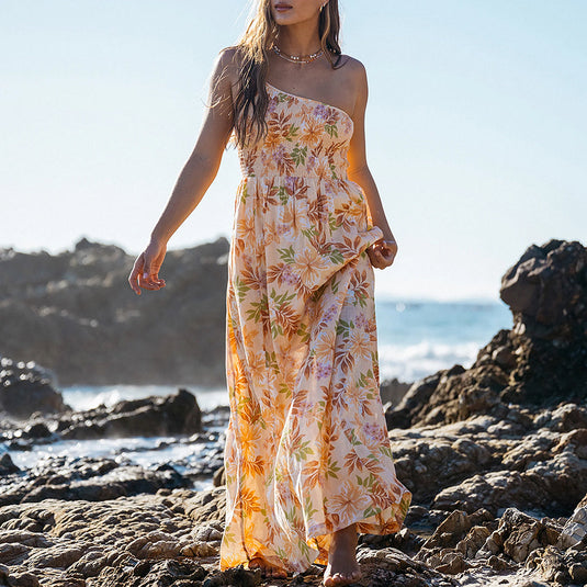 Billabong Women's Warmer Days One Shoulder Maxi Dress 5