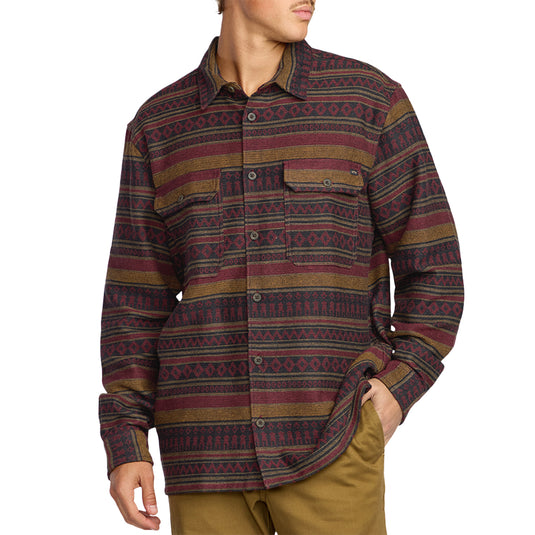Billabong Offshore Jacquard Long Sleeve Button-Up Flannel Shirt 3