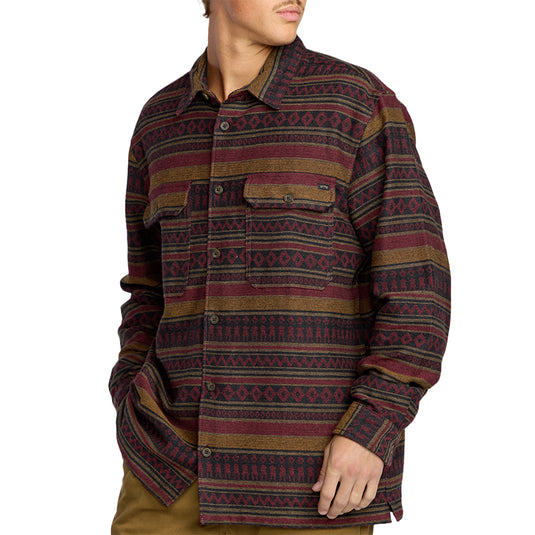 Billabong Offshore Jacquard Long Sleeve Button-Up Flannel Shirt 4