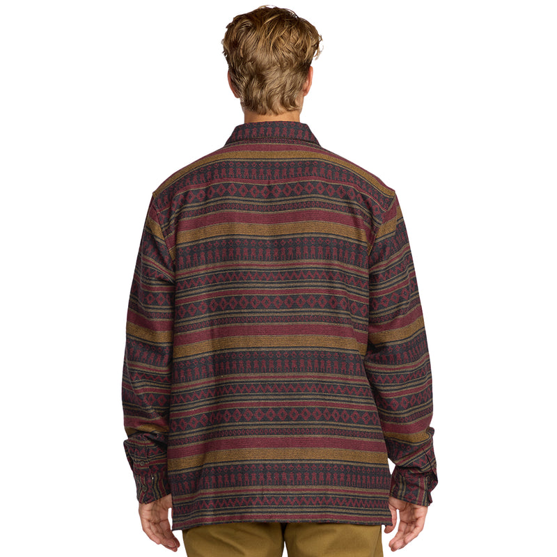 Load image into Gallery viewer, Billabong Offshore Jacquard Long Sleeve Button-Up Flannel Shirt 5
