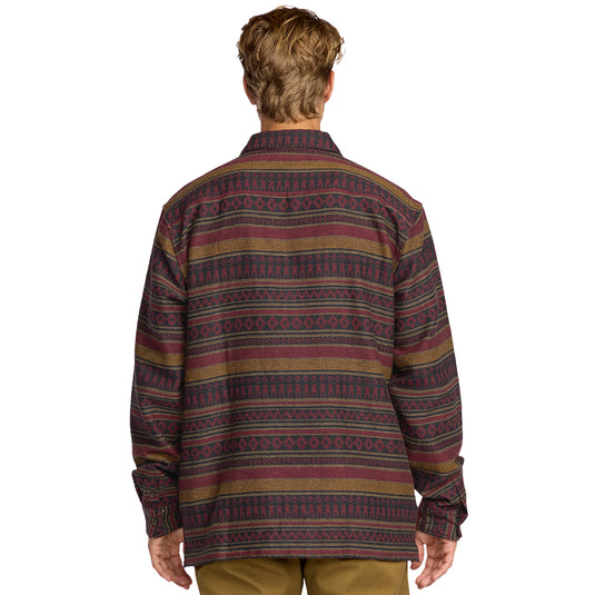 Billabong Offshore Jacquard Long Sleeve Button-Up Flannel Shirt 5