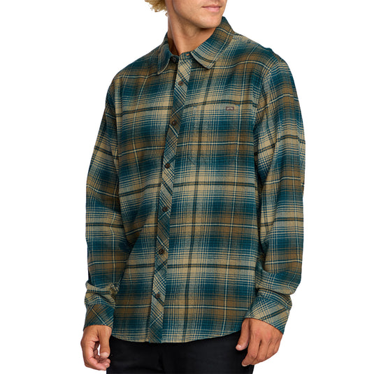 Billabong Coastline Long Sleeve Button-Up Flannel Shirt 11