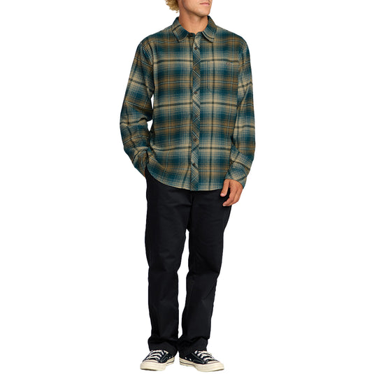 Billabong Coastline Long Sleeve Button-Up Flannel Shirt 13