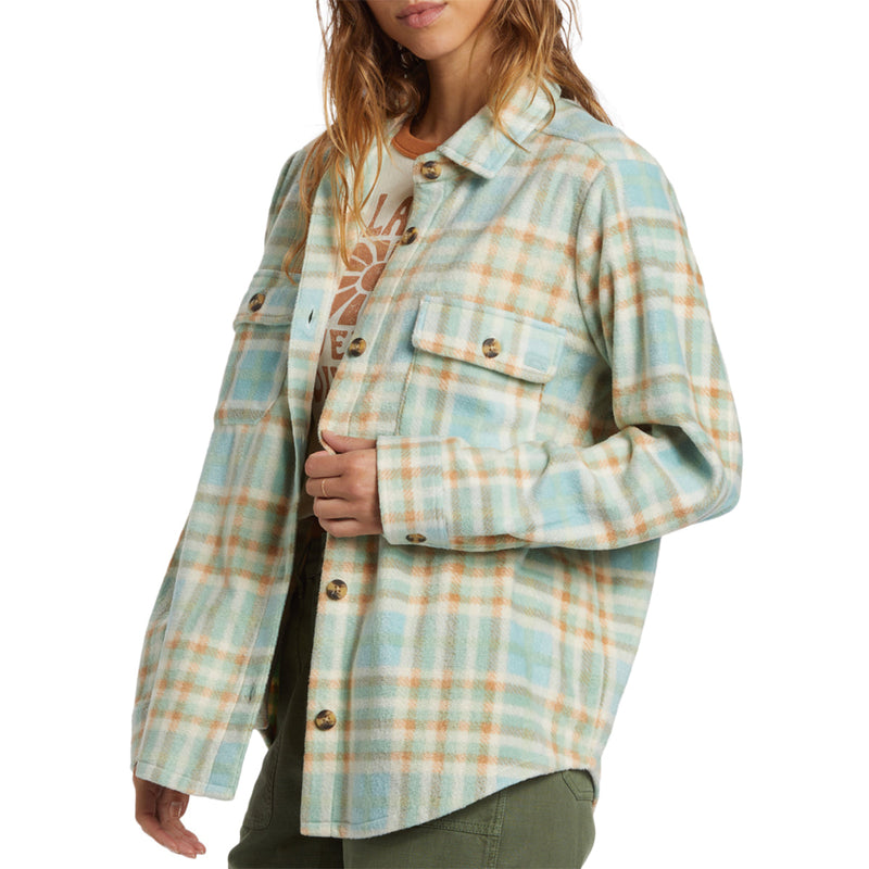 Load image into Gallery viewer, Billabong Women's Forge Fleece Shacket Jacket 2
