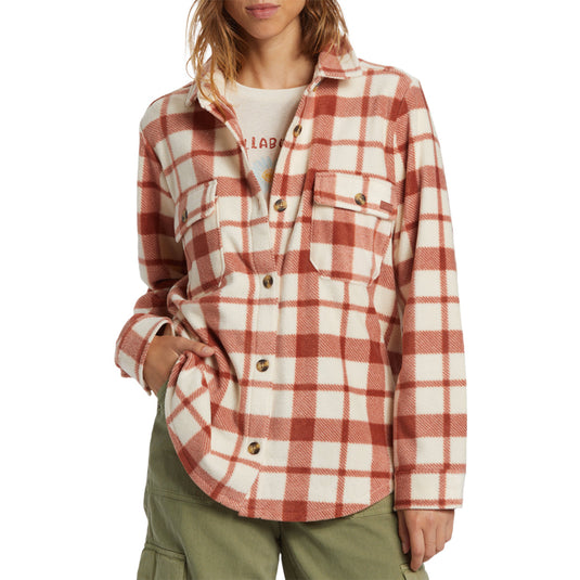 Billabong Women's Forge Fleece Shacket Jacket 10
