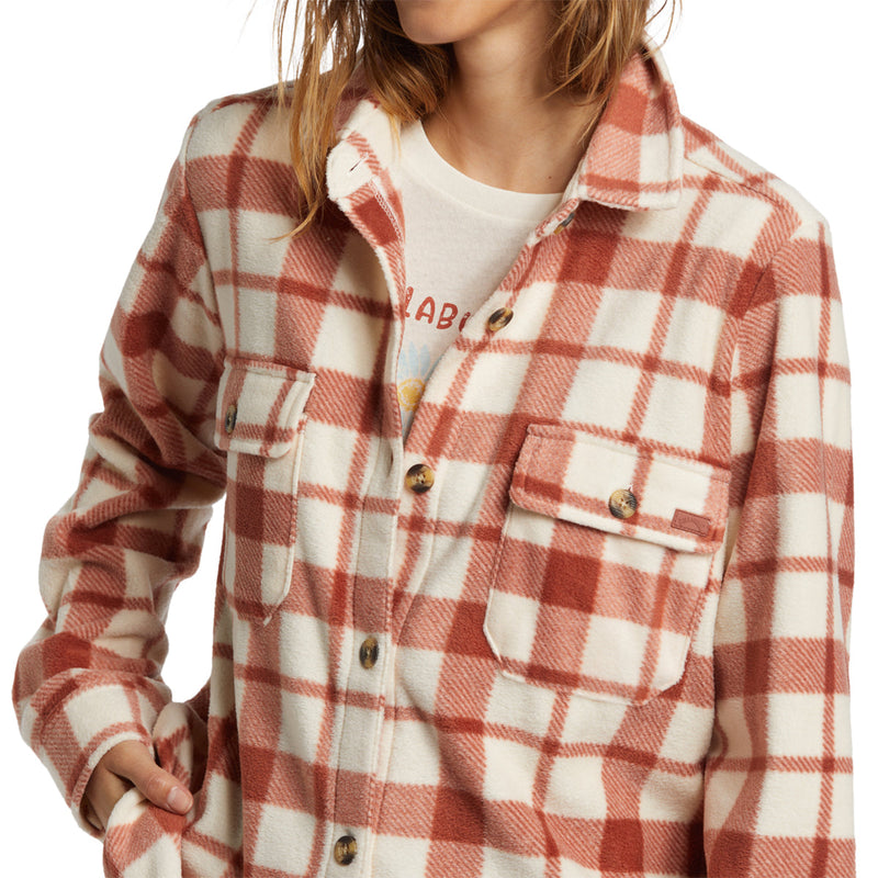 Load image into Gallery viewer, Billabong Women's Forge Fleece Shacket Jacket 14
