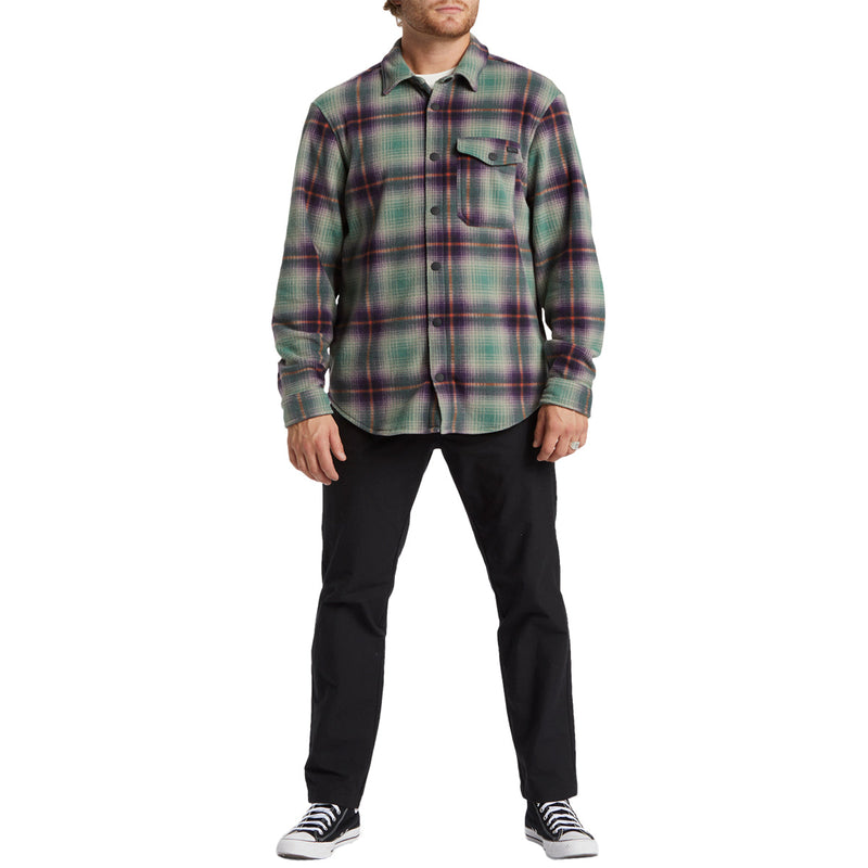Load image into Gallery viewer, Billabong A/Div Furnace Long Sleeve Button-Up Flannel Shirt 13
