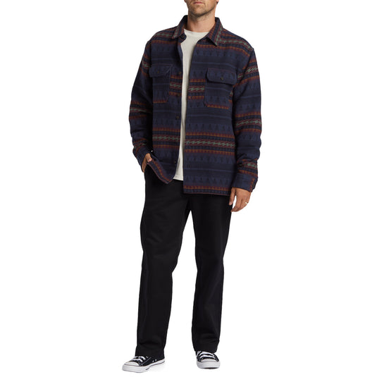 Billabong Offshore Jacquard Long Sleeve Button-Up Flannel Shirt 22