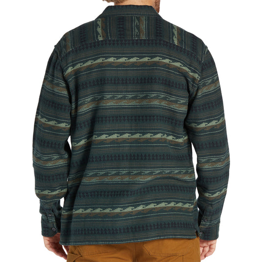 Billabong Offshore Jacquard Long Sleeve Button-Up Flannel Shirt 13