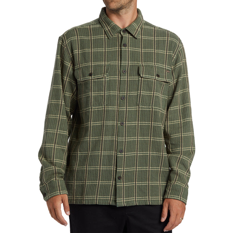 Load image into Gallery viewer, Billabong Offshore Jacquard Long Sleeve Button-Up Flannel Shirt 3
