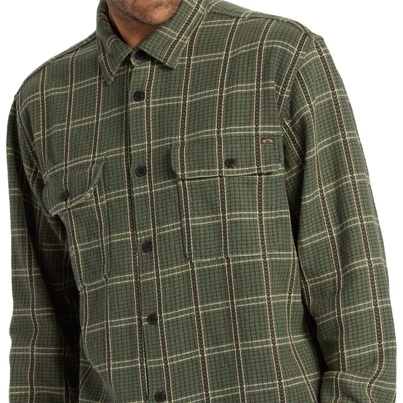 Load image into Gallery viewer, Billabong Offshore Jacquard Long Sleeve Button-Up Flannel Shirt 7
